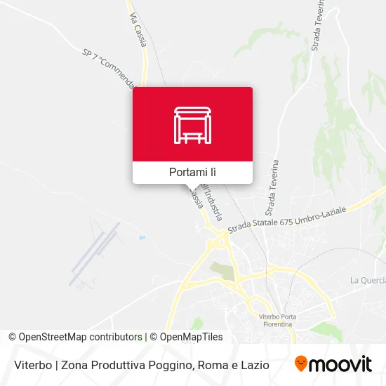 Mappa Viterbo | Zona Produttiva Poggino