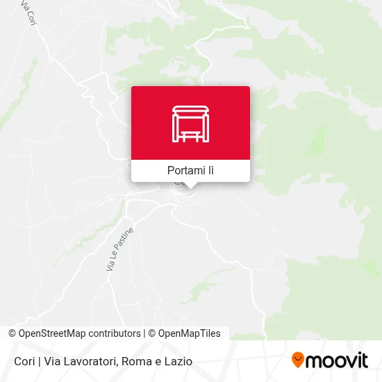 Mappa Cori | Via Lavoratori