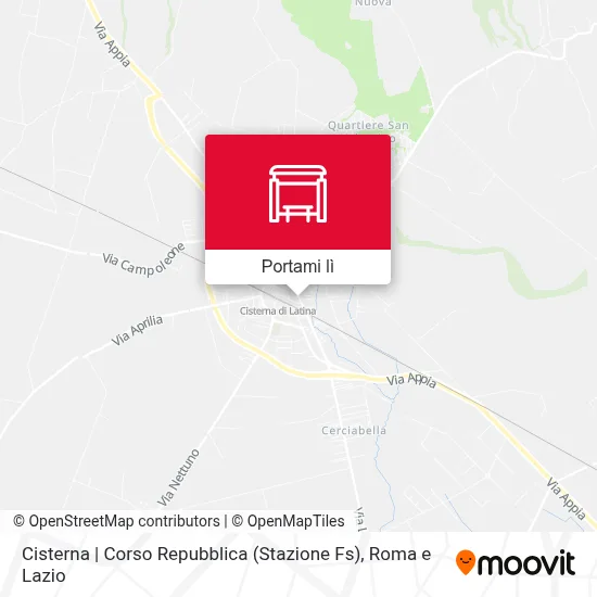 Mappa Cisterna | Corso Repubblica (Stazione Fs)