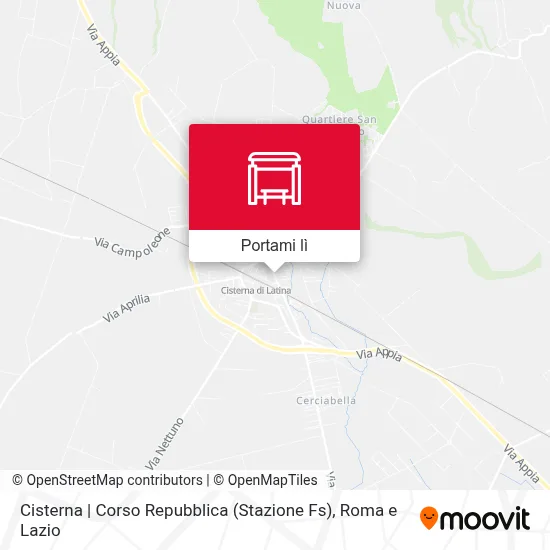 Mappa Cisterna | Corso Repubblica (Stazione Fs)