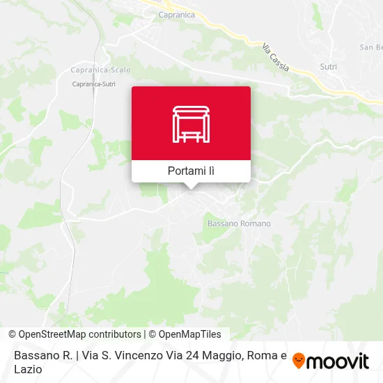 Mappa Bassano R. | Via S. Vincenzo Via 24 Maggio