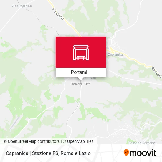 Mappa Capranica | Stazione FS