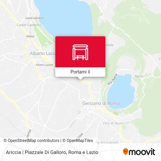 Mappa Ariccia | Piazzale Di Galloro
