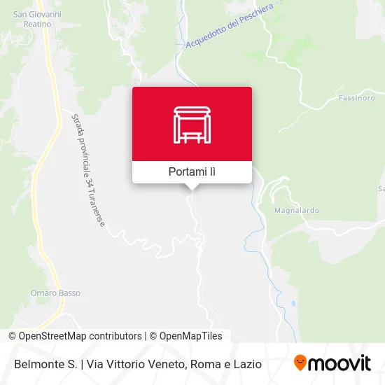 Mappa Belmonte S. | Via Vittorio Veneto