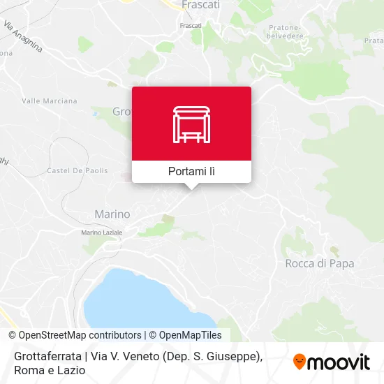 Mappa Grottaferrata | Via V. Veneto (Dep. S. Giuseppe)