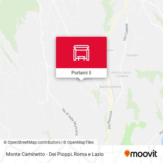 Mappa Monte Caminetto - Dei Pioppi