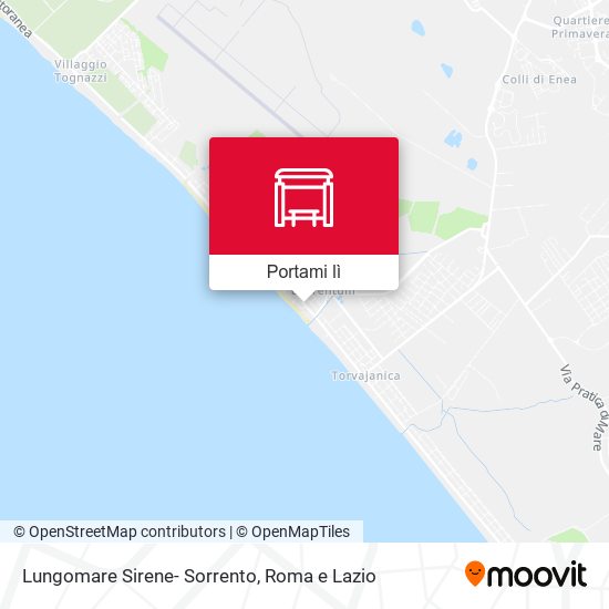 Mappa Lungomare Sirene- Sorrento