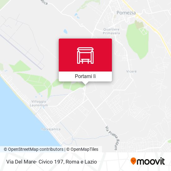 Mappa Via Del Mare- Civico 197
