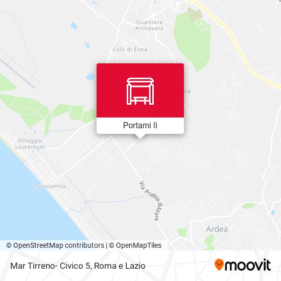 Mappa Mar Tirreno- Civico 5