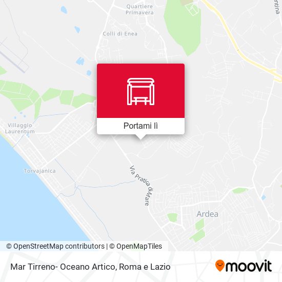 Mappa Mar Tirreno- Oceano Artico