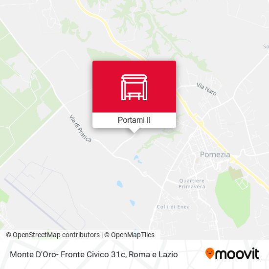 Mappa Monte D'Oro- Fronte Civico 31c