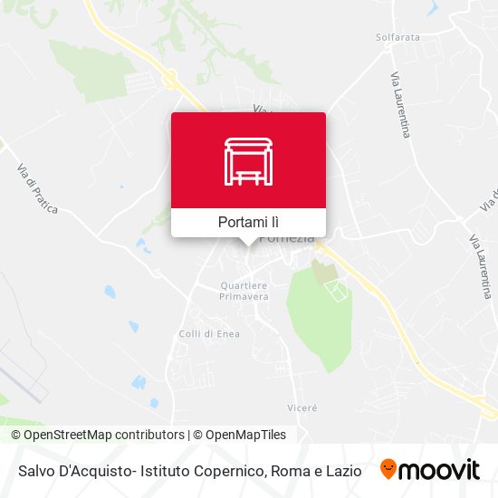 Mappa Salvo D'Acquisto- Istituto Copernico