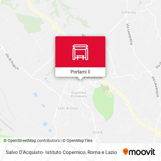 Mappa Salvo D'Acquisto- Istituto Copernico