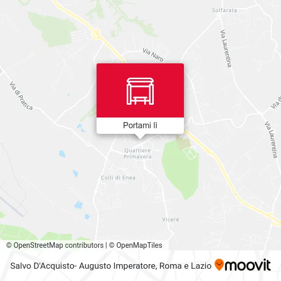 Mappa Salvo D'Acquisto- Augusto Imperatore