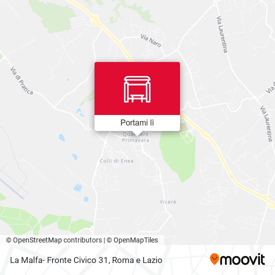 Mappa La Malfa- Fronte Civico 31