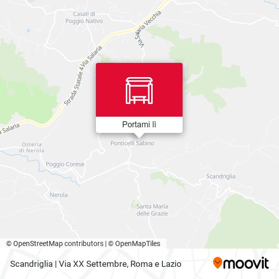 Mappa Scandriglia | Via XX Settembre