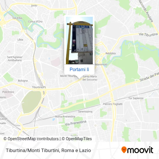 Mappa Tiburtina/Monti Tiburtini