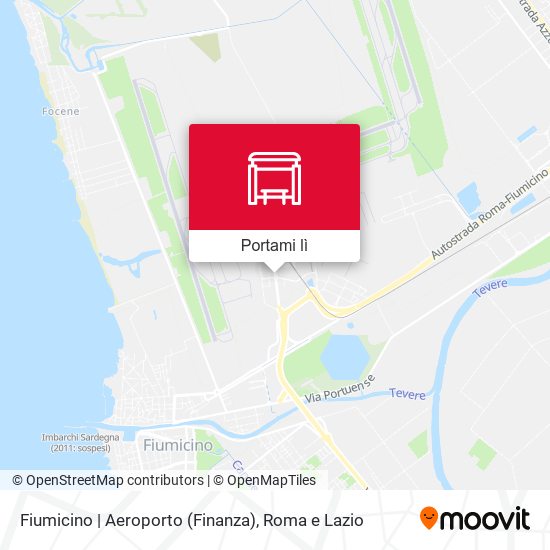 Mappa Fiumicino | Aeroporto (Finanza)