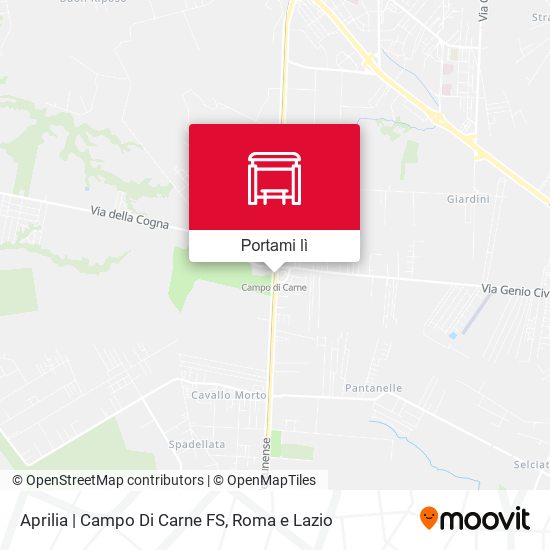 Mappa Aprilia | Campo Di Carne FS