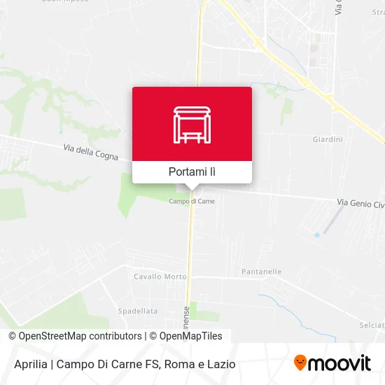 Mappa Aprilia | Campo Di Carne FS