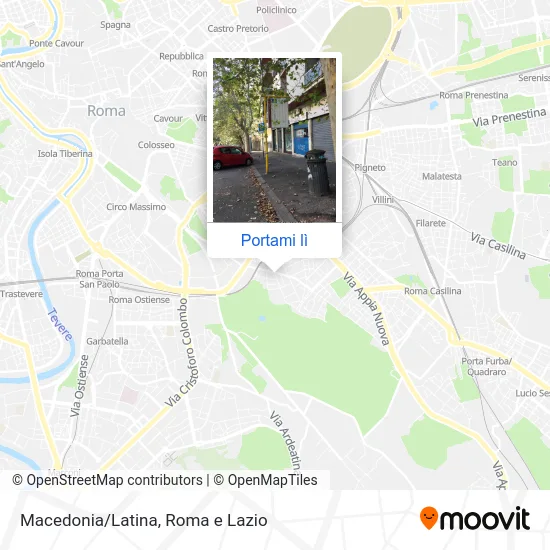 Mappa Macedonia/Latina