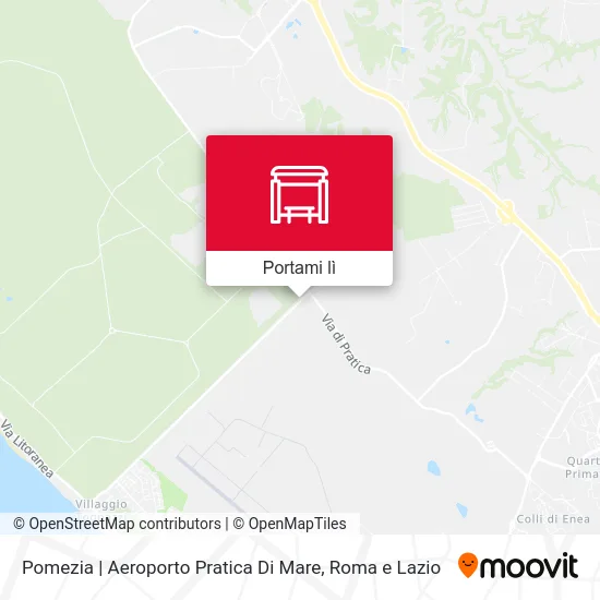 Mappa Pomezia | Aeroporto Pratica Di Mare