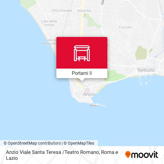 Mappa Anzio Viale Santa Teresa /Teatro Romano