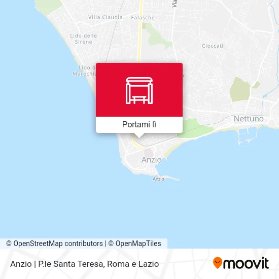 Mappa Anzio | P.le Santa Teresa