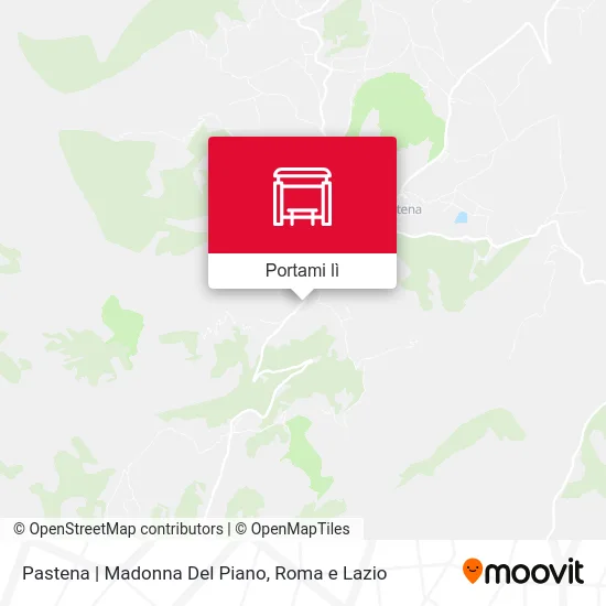 Mappa Pastena | Madonna Del Piano