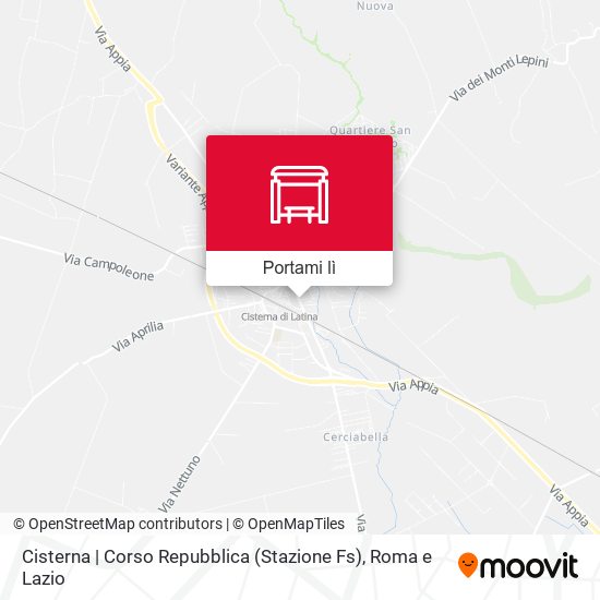 Mappa Cisterna | Corso Repubblica (Stazione Fs)