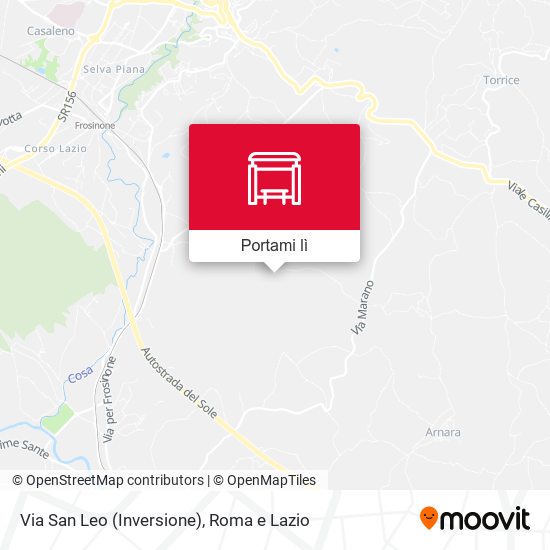 Mappa Via San Leo (Inversione)