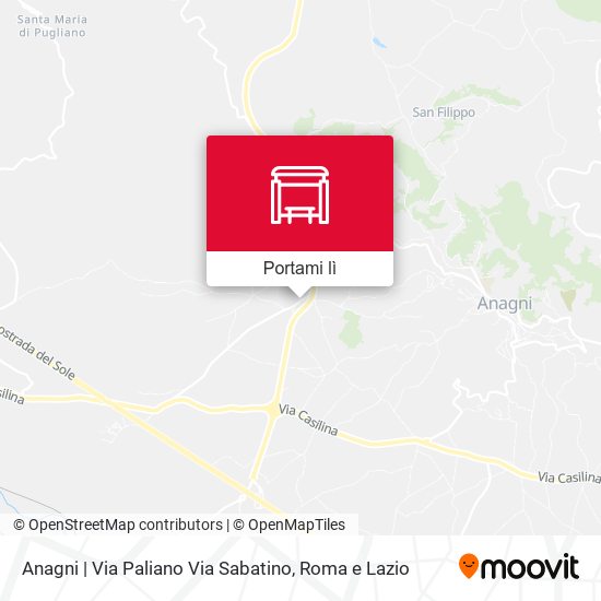 Mappa Anagni | Via Paliano Via Sabatino