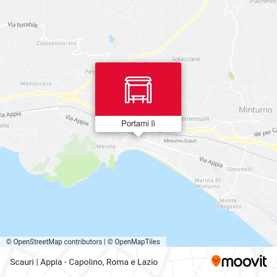 Mappa Scauri | Appia - Capolino