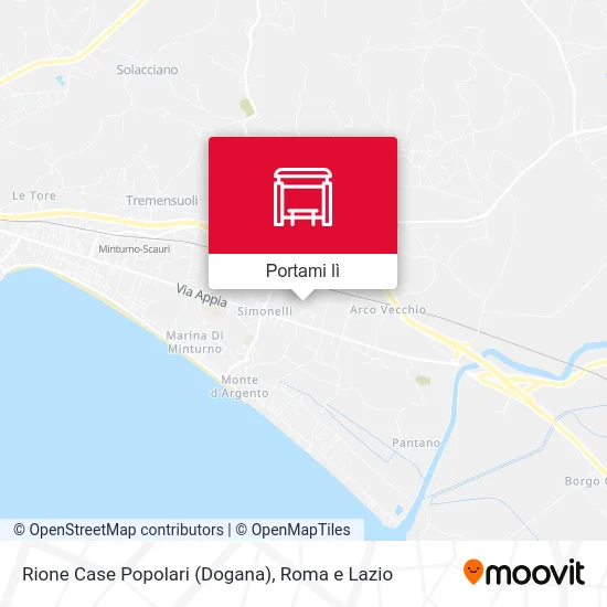 Mappa Rione Case Popolari (Dogana)