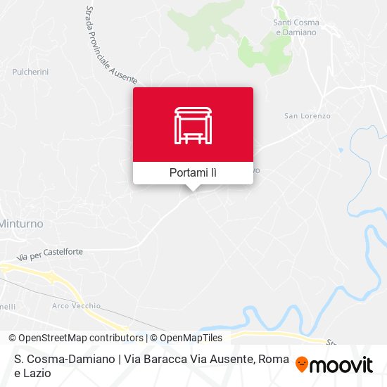 Mappa S. Cosma-Damiano | Via Baracca Via Ausente