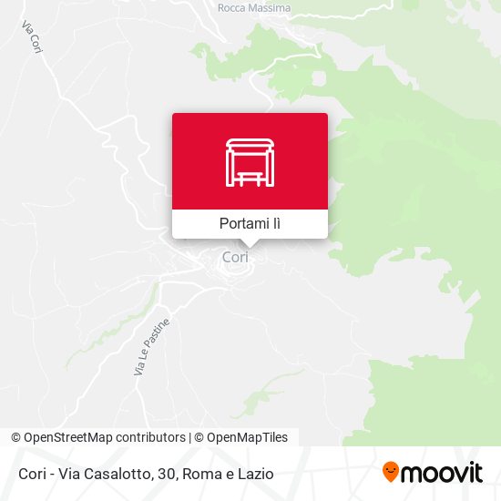 Mappa Cori - Via Casalotto, 30