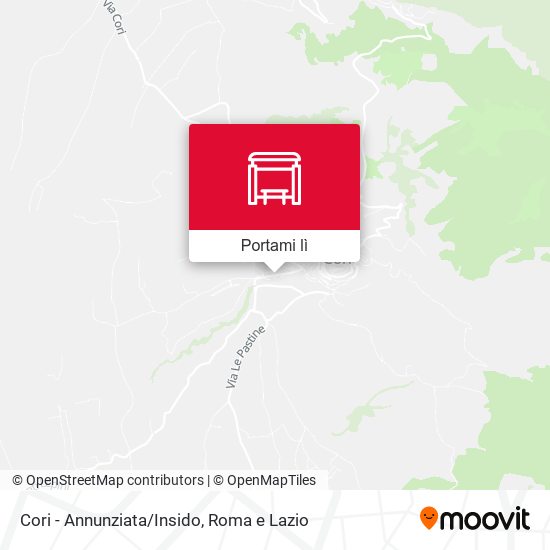 Mappa Cori - Annunziata/Insido