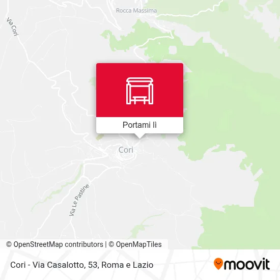 Mappa Cori - Via Casalotto, 53