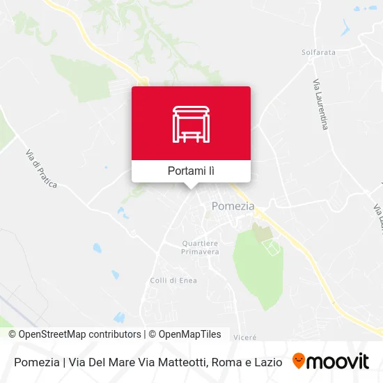 Mappa Pomezia | Via Del Mare Via Matteotti