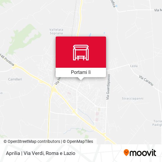 Mappa Aprilia | Via Verdi