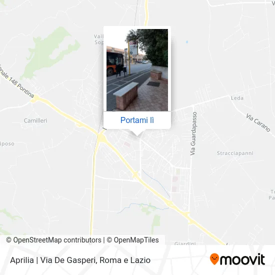 Mappa Aprilia | Via De Gasperi