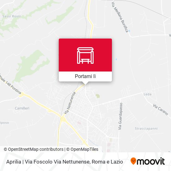 Mappa Aprilia | Via Foscolo Via Nettunense