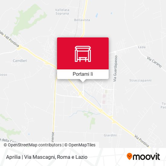 Mappa Aprilia | Via Mascagni