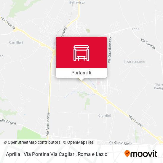 Mappa Aprilia | Via Pontina Via Cagliari