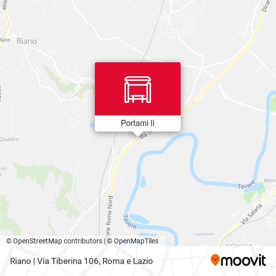 Mappa Riano | Via Tiberina 106
