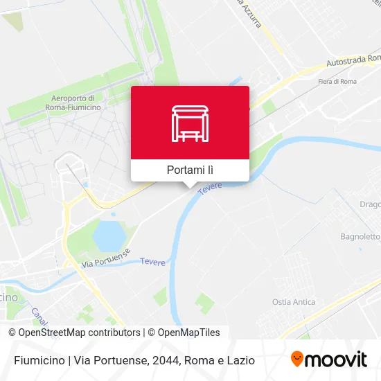 Mappa Fiumicino | Via Portuense, 2044