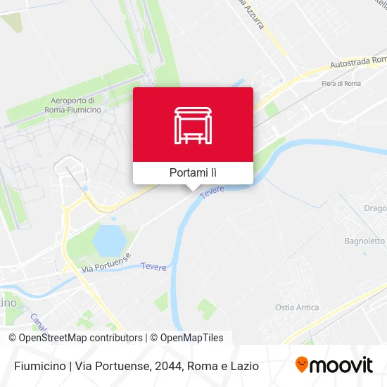 Mappa Fiumicino | Via Portuense, 2044