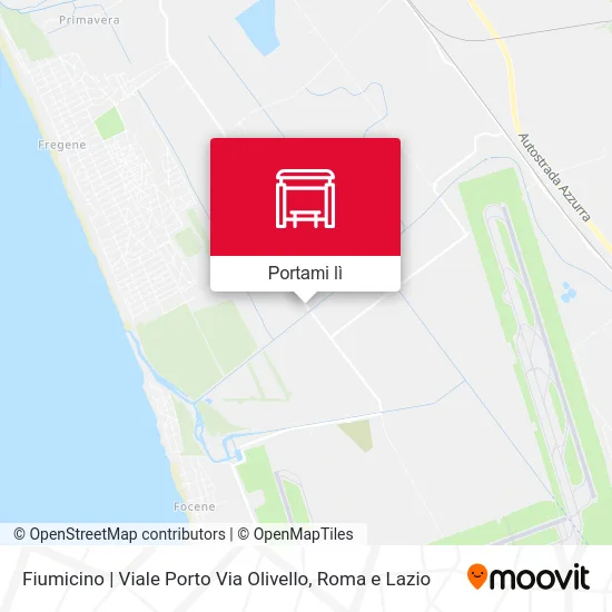 Mappa Fiumicino | Viale Porto Via Olivello