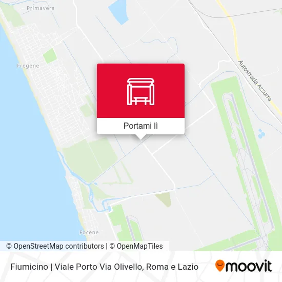 Mappa Fiumicino | Viale Porto Via Olivello