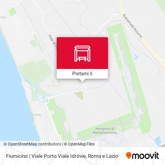 Mappa Fiumicino | Viale Porto Viale Idrovie